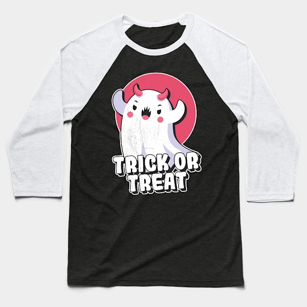 Trick or treat Baseball T-Shirt by ArtStopCreative